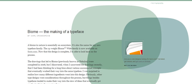 Biome — the making of a typeface