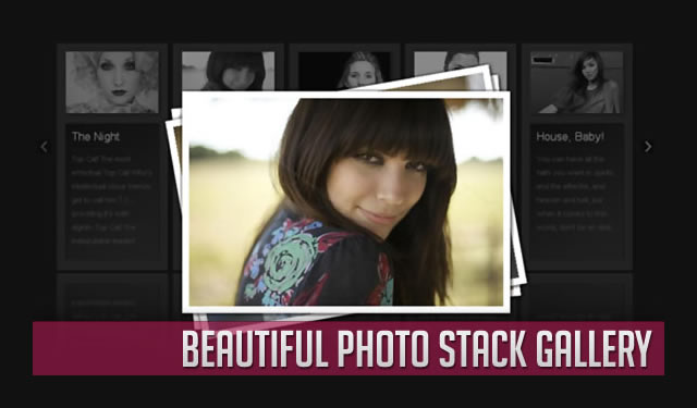 Beautiful Photo Stack Gallery with jQuery and CSS3