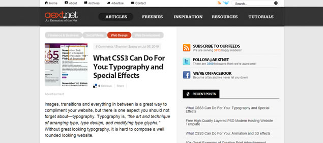 CSS3 Typography and Special Effects