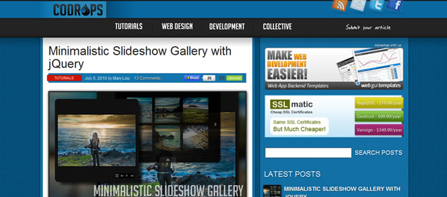 Minimalistic Slideshow Gallery with jQuery
