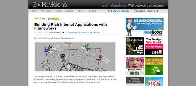 Building Rich Internet Applications with Frameworks