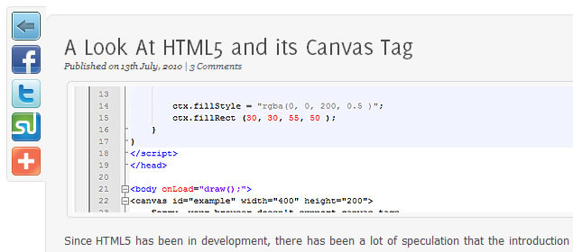 A Look At HTML5 and its Canvas Tag