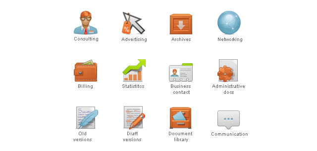 Content Management System (CMS) Icon Set