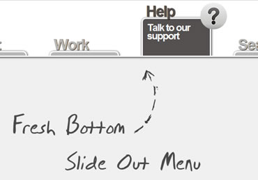 A Fresh Bottom Slide Out Menu with jQuery