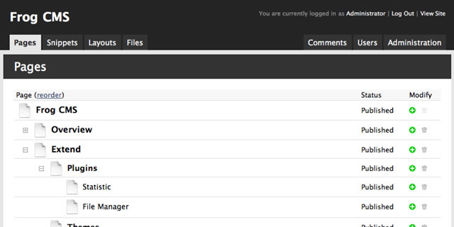 Frog CMS