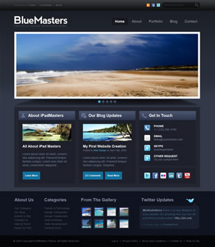 BlueMasters PSD Template