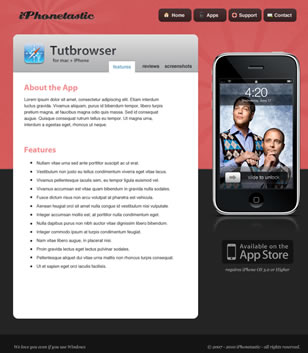 iPhone App Website
