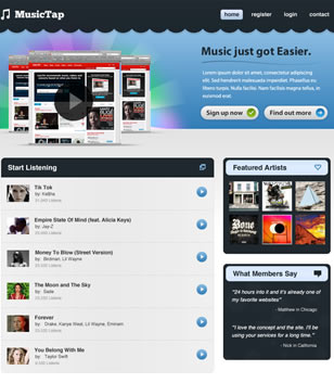 Beautiful Music Streaming Website