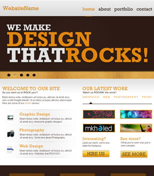 Rockin’ Website Layout