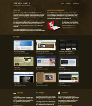 One-Page Portfolio PSD