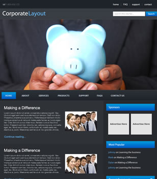Corporate WordPress Style Layout