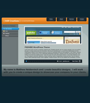 Modern Portfolio Web Layout