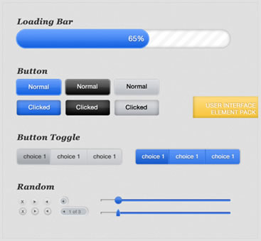 Web UI Element Pack (.psd)