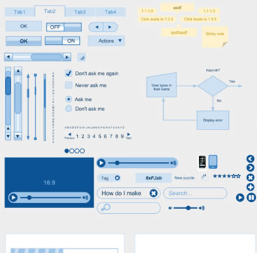 Wireframe Kit (Google Drawings)