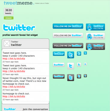 Twitter Widget Stencil  (for Omnigraffle)