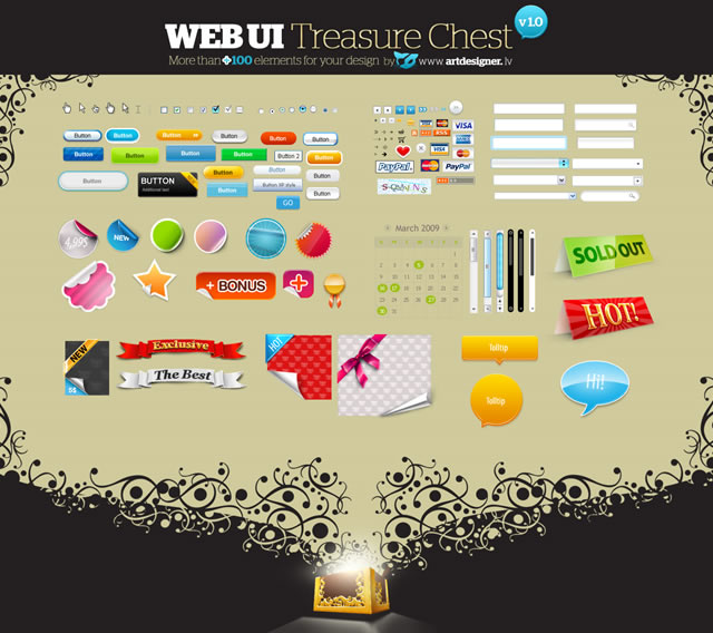 WEB UI Treasure Chest