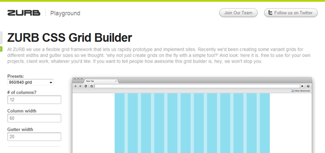 ZURB CSS Grid Builder