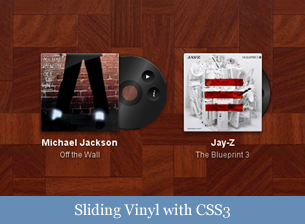 Sliding Vinyl with CSS3