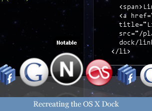 Recreating the OS X Dock with CSS