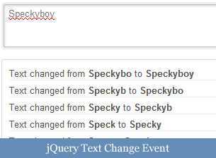 jQuery Text Change Event Plugin