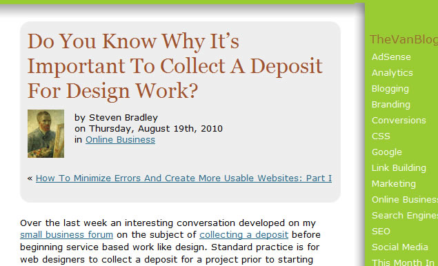 Do You Know Why It’s Important To Collect A Deposit For Design Work?