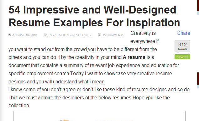 54 Impressive and Well-Designed Resume Examples For Inspiration