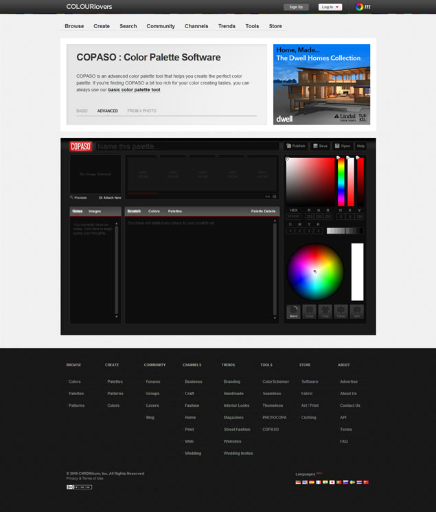 COPASO - Pro Color Palette Software from COLOURlovers