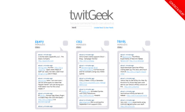 twitGeek - because someone has to care about us