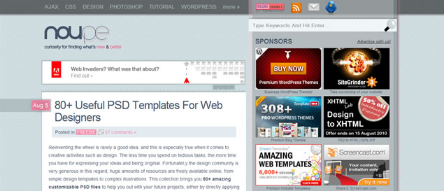 80 Useful PSD Templates For Web Designers