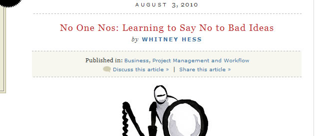 No One Nos: Learning to Say No to Bad Ideas