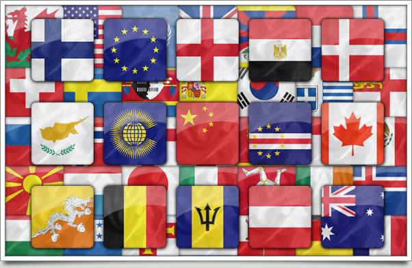 50 iPhone Styled Flag Buttons