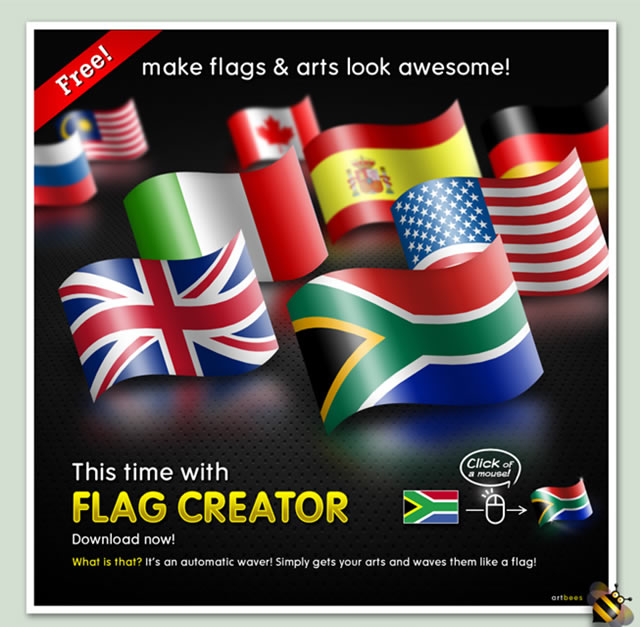 Flag Creator PSD