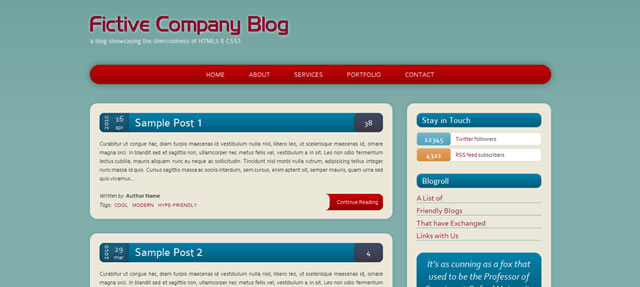 Build a HTML5/CSS3 Website Layout Without Images