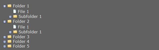Pure CSS Collapsible Tree Menu