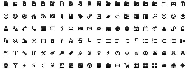 Toolbar Icons for Interface or GUI Designer (244 Icons)