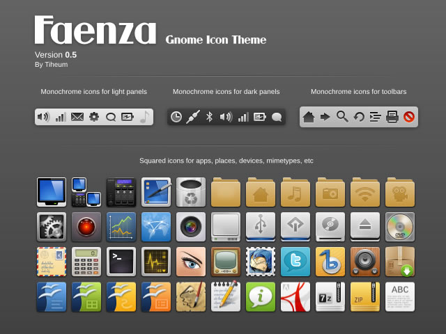 Faenza Icons (300+ Icons)