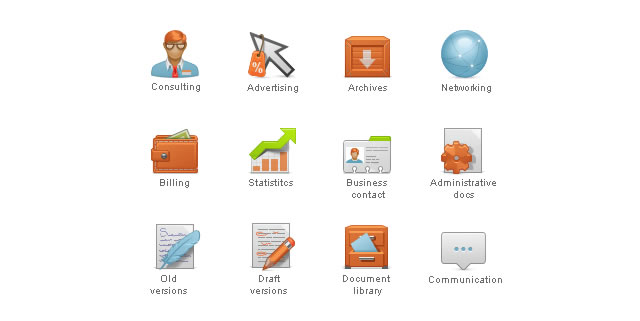 Content Management System (CMS) Icon Set