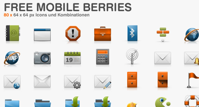 Mobile Berries (80 Icons)