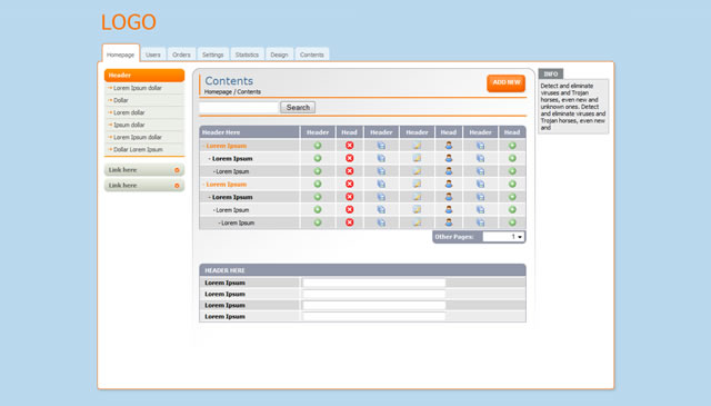 Admin Template For Web Applications