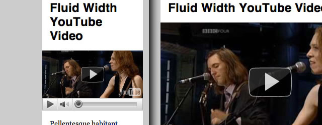 Fluid Width YouTube Videos