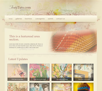 Artistic Website Layout