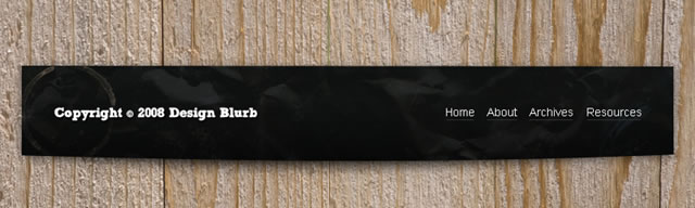 Creative Blog Footer