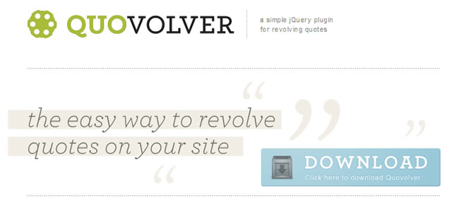 Quovolver - a simple jQuery plugin for revolving quotes
