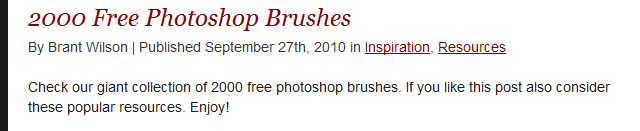 2000 Free Photoshop Brushes