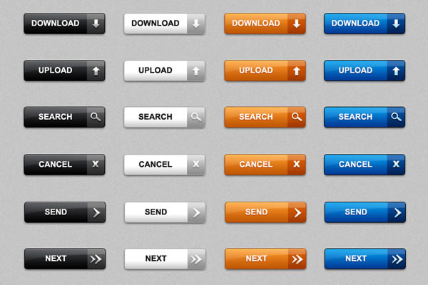 Download web buttons in PSD & PNG (pack of 60)