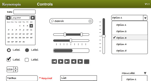Keynote Wireframe Templates (.kth)