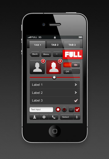 Mobility: A free set of mobile UI design elements (.psd)