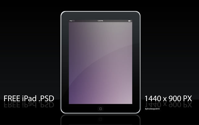 Free iPad Template (.psd)