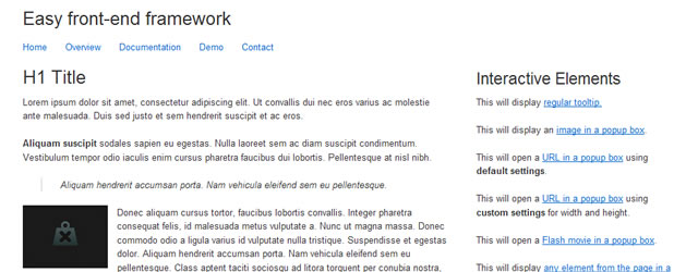 Easy Front-End Framework