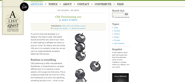 CSS Positioning 101 from A List Apart